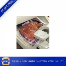 China spa pedicure stoel wastafel met wegwerp plastic voering voet spa wastafel fabrikant en benodigdheden DS-T18 fabrikant