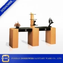 China wholesale doshower nail table nail technician table wood salon table furniture manufacturer
