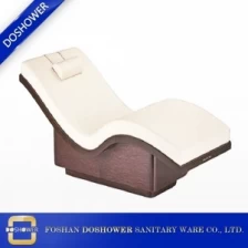 porcelana tumbonas de diseño de gravedad cero con elegantes bases de madera artesanal de fabricantes de camas de masaje de China fabricante
