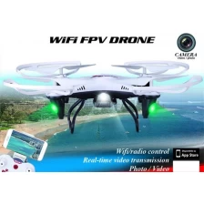China 2.4G 4ch FPV Quadrocopter met real-time transmissie en Wifi Controle Drone Met 6 Axis Gyro fabrikant