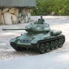 China New 2.4G 1/16 Radio Control Heng Long T-34  Military Rc Tank With Smoking SD00308972 manufacturer