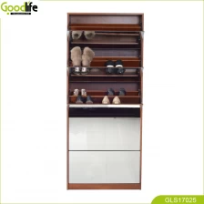 Chine 5 layers widen solid wood shoe rack cabinet can storage shoes GLS17025 fabricant