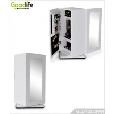 China 360 Degree Rotating Wooden Jewelry and Makeup Storage Cabinet GLD13328 manufacturer