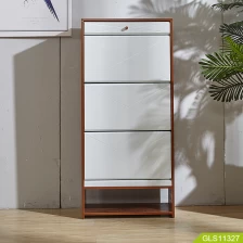 Cina A flip shoe cabinet with three layers of shoe shelves produttore