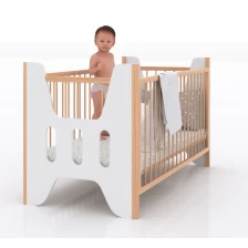 China Solid wood Adjustable Baby bed（large) manufacturer