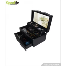China Aberto automaticamente pintada caixa de jóias de madeira GLD08067 fabricante