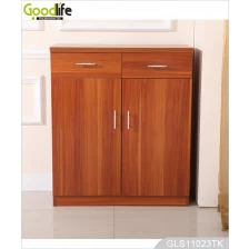 China China factory shoe cabinet double door with 2 drawers manufacturer