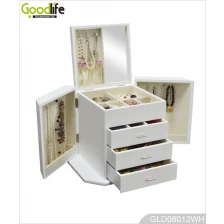 China China fabricante de móveis espelhado caixa de jóias de madeira fabricante