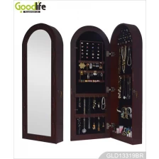China Dome Full Length Mirror Jewelry Cabinet for Hanging on the Wall GLD13319 manufacturer