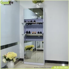 China Folding standing shoe cabinet  furniture shoe rack wooden manufacturer