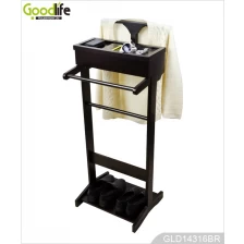 China Latest style high quality clothes hanger rack with jewelry cabinet manufacturer