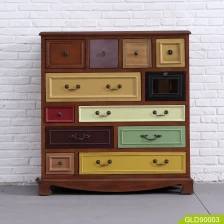 الصين GLD90003 wholesale Chinese Antique storage chest cabinet home furniture with twelve drawers الصانع