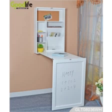 China Goodlife wooden wall mounted fold out drop leaf desk with white marker board GLT08036 manufacturer