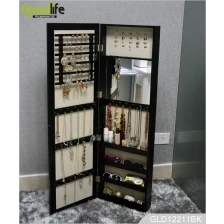 China Hang wall cabinet design for storage jewelry with inside mirror GLD14741 manufacturer