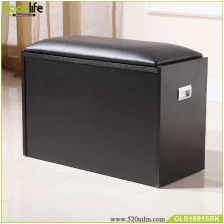 Китай High quality and suitable for retail solid wood shoe bench with cushion производителя
