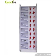 China Hot Sale 2-door Shoe Storage Cabinet with Full Length Mirror GLS17122 manufacturer