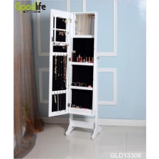 porcelana Jewelry storage cabinet with floor standing mirror GLD13306 fabricante