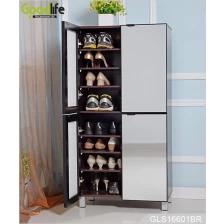 China Large storage space cabinet for shoes storage with mirror doors GLS16601 manufacturer