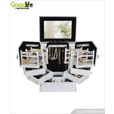 China MDF caixa de jóias de madeira e caixa de cosméticos para meninas GLD08058 fabricante