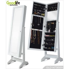 China Modern jewelry display cabinet with mirror armoire for festival gift manufacturer