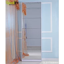 porcelana Modern style shoe cabinet with mirror with 5 racks GLS17008 fabricante