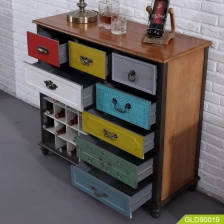 China Multi function home recycle furniture for storage books red wine luxury modern dresser lockers GLD90019 fabricante