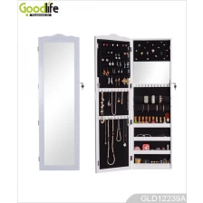 الصين Multi-functional jewelry storage cabinet with full length dressing mirror GLD12239A الصانع