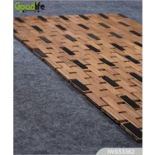 الصين New pattern Teak wooden mat to protect bathing  IWS53362 الصانع