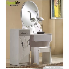 China New product 2014 MDF furniture wooden dressing table mirror price manufacturer