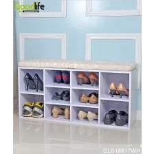 Chine Nouvelles conceptions de chaussure, salle de séjour, banc en bois de stockage de chaussure. fabricant