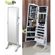 China Professional full length mirrored wooden jewelry cabinet from Goodlife GLD15347 manufacturer