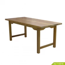 ประเทศจีน Solid Teak wood nail table dining table set for meeting study or repast home office furniture waterproof and  heat insulation ผู้ผลิต