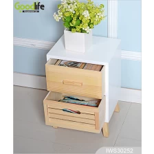 China Solid wood natural color wooden drawer cabinet for bedroom IWS30252 manufacturer