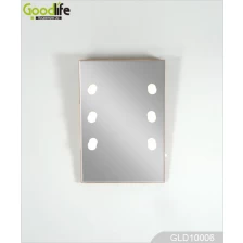 China Solid wood wall mirror + LED light fabricante