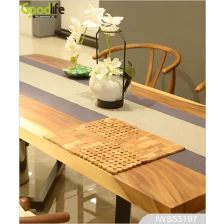الصين Teak wood door design  mat for bathing safety IWS53197 الصانع