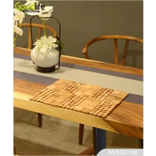 Chine Teak wood door design  mat for bathing safety IWS53198 fabricant