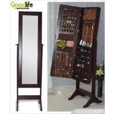 Китай Уникальный классический стиль зеркальный шкаф для ювелирных изделий для мебели для спальни производителя