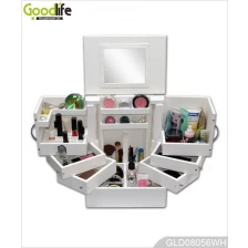 China Vanity jewelry multifunctional cabinet makeup stroage box GLD08056 manufacturer