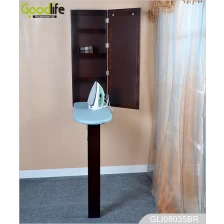 China Wall Hanging Wooden Mirrored Fold Out Ironing Table in Cabinet GLI08035 manufacturer