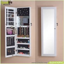 China Wall mount and hang over the door Jewelry cabinet with mirror manufacturer