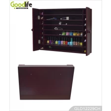 China Wall mounted wooden display rack for nail polishes and other small women's accessories manufacturer