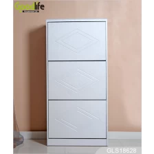 China White 3 rotatable drawers shoe rack shoes organizer wholesale GLS18628 manufacturer