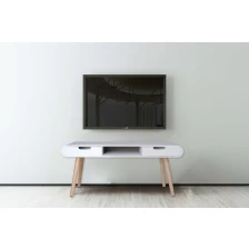 ประเทศจีน Wholesale Oval shap TV cabinet /Coffee table can be customized according to the height you need ผู้ผลิต