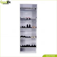 China Wooden Mirror Shoe cabinet With 5 layer pretty good looking top quality GLS17035 manufacturer