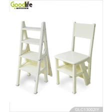 China Wooden chair folable design with solid wood material and PU painting manufacturer
