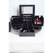 China Holz-Kosmetik-Make-up-Aufbewahrungsbox GLD08056 Hersteller