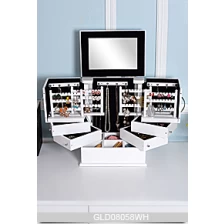 China Wooden drawers fashion makeup storage box manufacturer