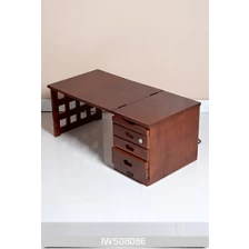 China mesa de escritório de dobramento computador desk mobiliário de madeira dobrável fabricante