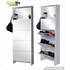 China high quality ikea style mirror furniture tall shoe cabinet made in china manufacturer
