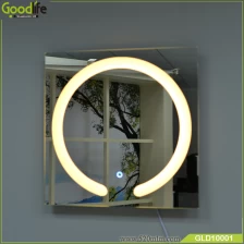 China new arrival intelligent touch switch makeup mirror with light GLD10001 manufacturer